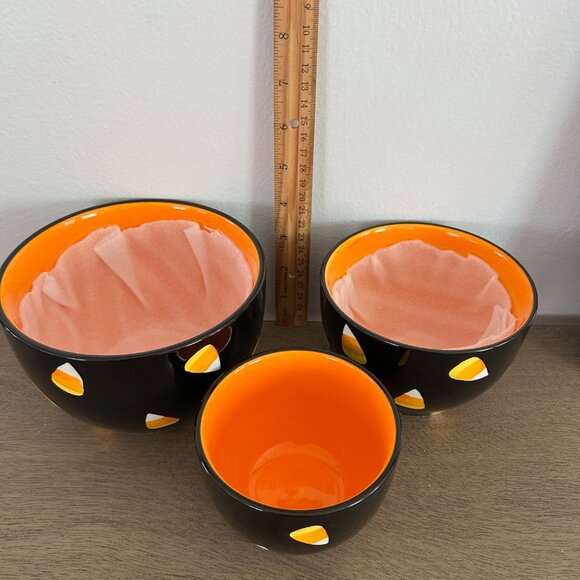 Halloween Candy Corn 3 Bowl Set - Picture 2 of 5